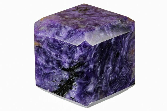 Polished Purple Charoite Cube - Siberia #194234